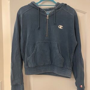 Champion Steel Blue Zip-Up Hoodie